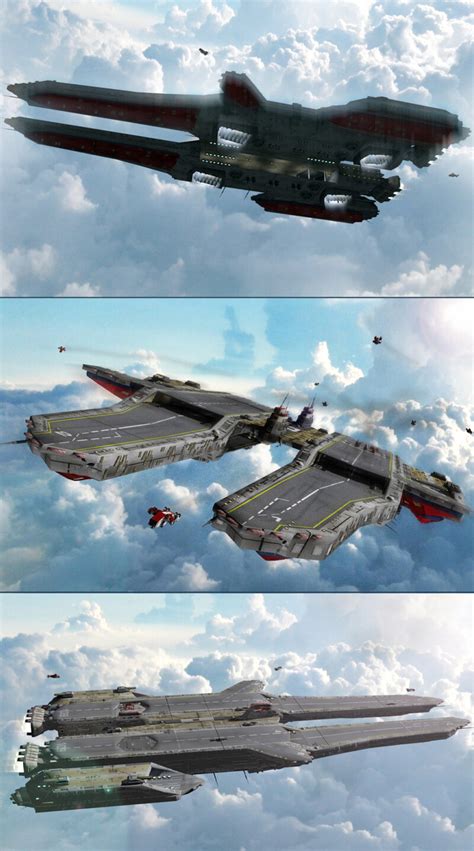 Artstation Flying Aircraft Carrier