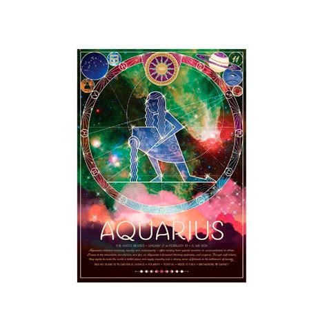 Puzzle Cobble Hill Puzzle De Piezas Signo Del Zodiaco Acuario