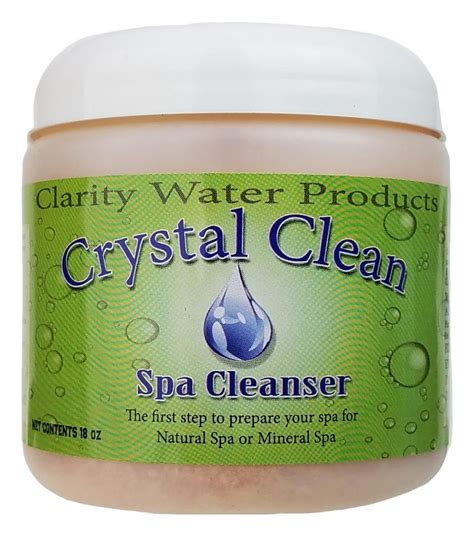 Crystal Clean Natural Hot Tub Cleaner Clarity For Spas Natural Hot Tub Water Treatment