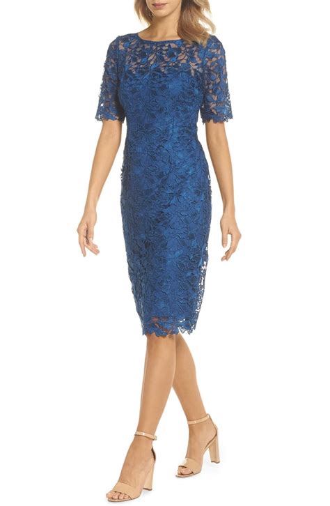 Adrianna Papell Guipure Lace Sheath Dress Nordstrom Lace Evening