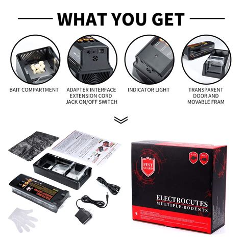 Indoor Electric Rat Killer, Instant Mouse Trap with 7000v High Voltage ...