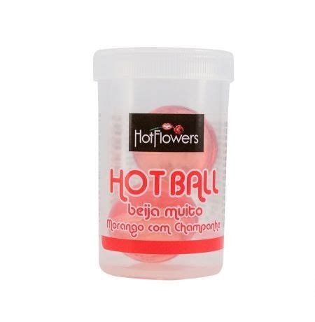 Hot Ball Dupla Beija Muito Morango Champanhe Distribuidora Hotflowers