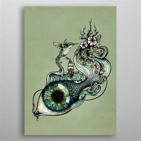 Flowing Creativity Poster Picture Metal Print Paint By Enkel Dika