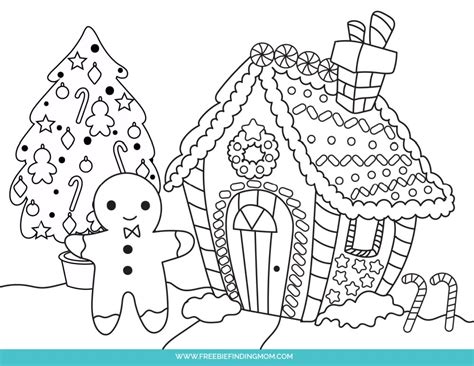 Christmas Coloring Pages Gingerbread Man