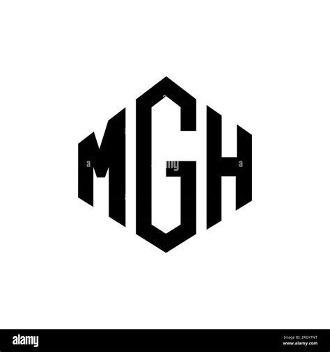 MGH letter logo design with polygon shape. MGH polygon and cube shape ...