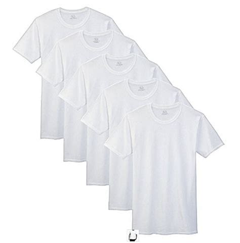 Fruit Of The Loom Select Men S 5 Pack Tag Free 100 Cotton Crew T