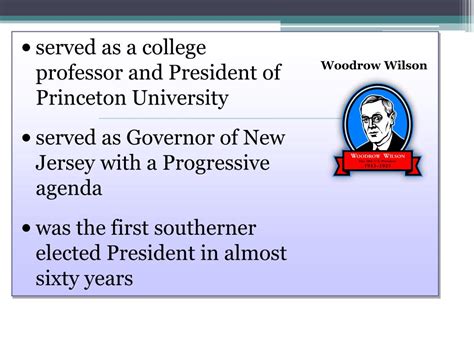 Ppt Presidency Of Woodrow Wilson Powerpoint Presentation Free