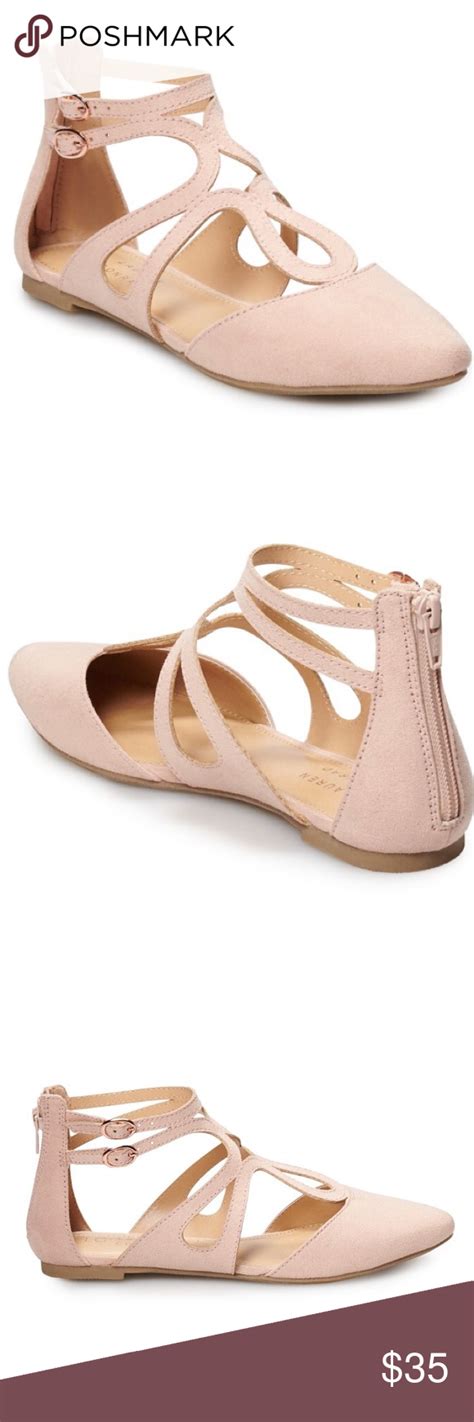 Lc Lauren Conrad Macaroon Blush Colored Flats Brand New Blush Colored Flats By Lauren Conrad