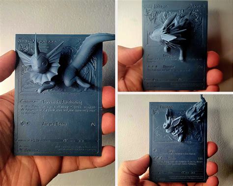 Bundle Eevee Evolution - 3D / 4D Card - Custom 3D Printing File