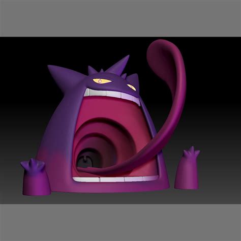 Stl File Pokemon Gigantamax Gengar 🐉 ・3d Printable Model To Download・cults