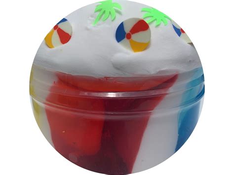 Butter Slime Bouncy Beach Ball Slime Fluffy Slime - Etsy