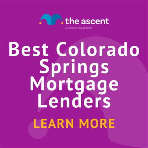 Best Colorado Springs Mortgage Lenders For October 2024 The Motley Fool