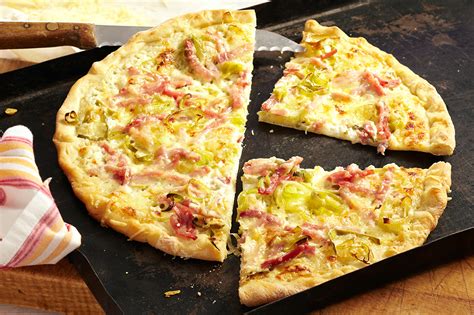 Flammkuchen Mit Schinken Und Lauch Meister Qualit T Aus Tradition