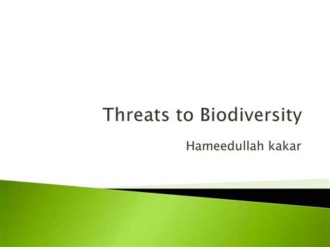 Threats To Biodiversity Ppt