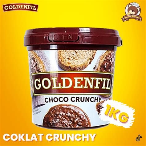 Jual Goldenfil Choco Crunchy 1Kg Selai Coklat Viral Murah Shopee