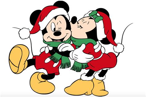 Mickey Mouse Gets A Christmas Kiss From Minnie Mouse Minnie Minnie