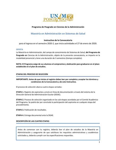 Pdf Maestr A En Administraci N En Sistemas De Salud Programa De