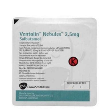 Ventolin Nebules Salbutamol Lengkap Harga Terbaru Desember Blibli