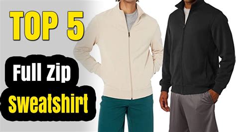 Best Mens Full Zip Sweatshirt No Hood Youtube