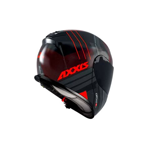 Capacete Axxis Gecko Sv Epic Vermelho Fluor Sbs Motos