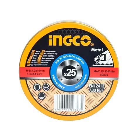 Buy Ingco Inch Metal Cutting Wheel Mcd Pack Of Online