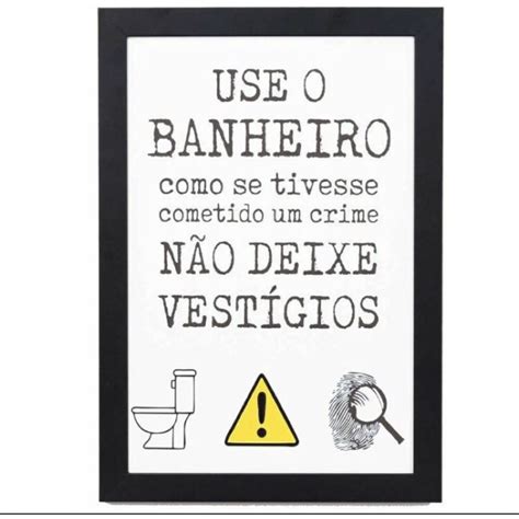 Placa Para Banheiro Shopee Brasil