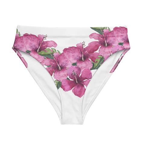 Earlyfish Recycelte Bikini Hose Tropical Flower Pink Weiss Avocadostore