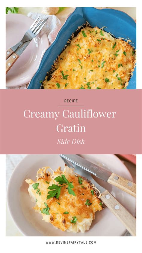 Creamy Cauliflower Gratin Side Dish Recipe