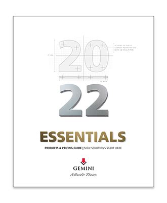 Request Gemini Catalog – Signage Catalogs | Gemini Signage