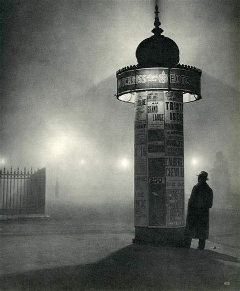 Brassai Gyula Halasz La Colonne Morris Dans Le Brouillar Scenic Photography Image