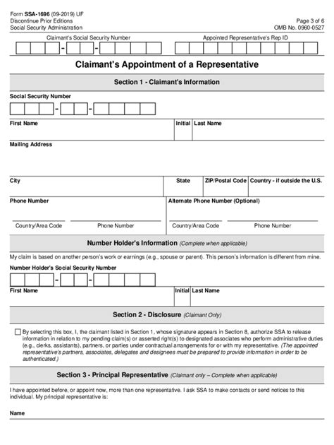 Social Security Form Ssa 521 Fill Out Printable Pdf Forms Online Form Example Download