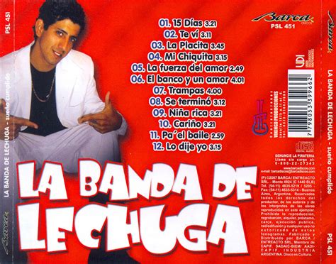 CARATULAS DE CD DE MUSICA La Banda De Lechuga Sueño Cumplido 2007