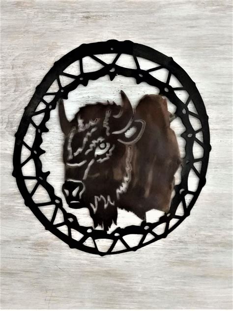 Buffalo Metal Wall Art Buffalo Wall Decor Bison Wall Art Etsy