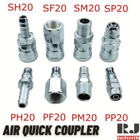 Jual Kopler Kupler Cupler Sambungan Nepel Selang Kompresor Air Quick