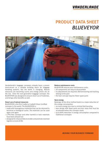 General Baggage Handling VANDERLANDE PDF Catalogs Technical