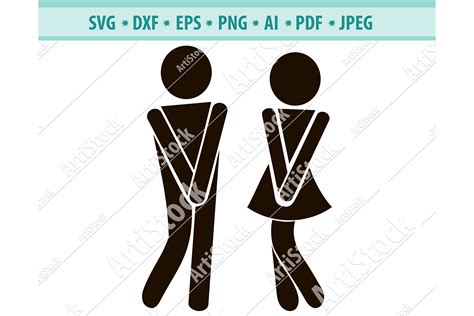 Restroom Svg Restroom Sign Svg Door Sticker Dxf Png Eps