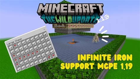 TUTORIAL CARA MEMBUAT IRON GOLEM FARM DI MCPE ANDROID VERSI 1 19 WILD