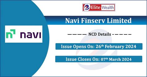 Navi Finserv Limited Ncd Issue Details