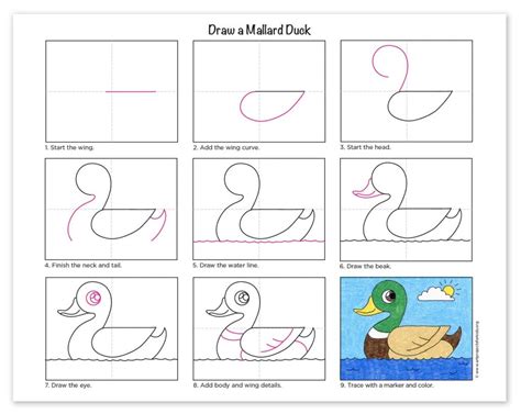 How to Draw a Duck · Art Projects for Kids