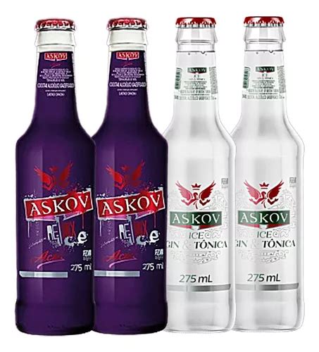 Kit Combo 4 Askov Ice Gin Tônica Gt Askov Açai Oferta MercadoLivre