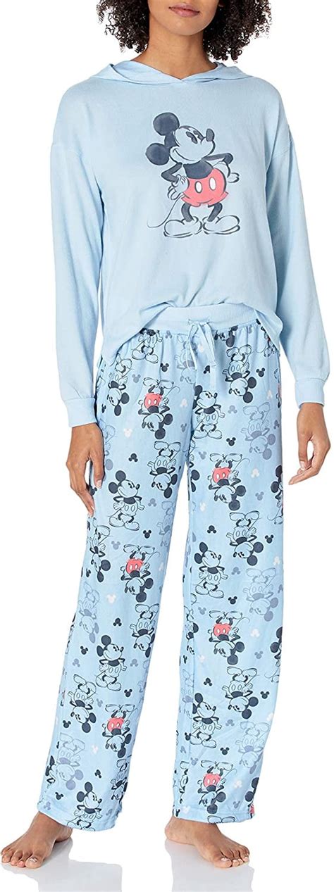 Womens Ladies' Mickey Mouse 2-Piece Pajama Set Pajama Set | Walmart Canada