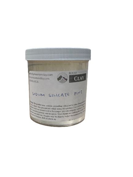 Sodium Silicate Pints Rocky Mountain Clay Store