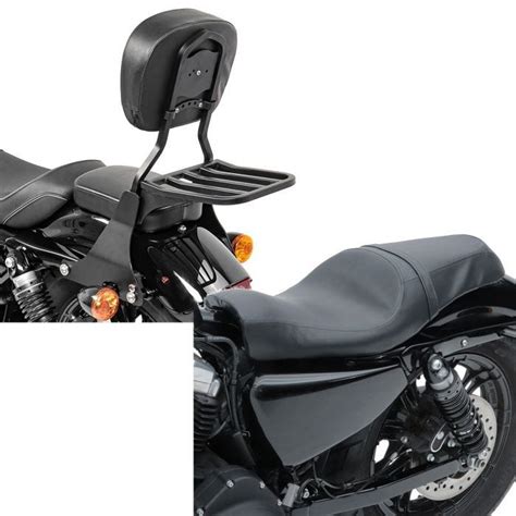 Set Sissy Bar Avec Porte Bagages Compatible Avec Harley Davidson