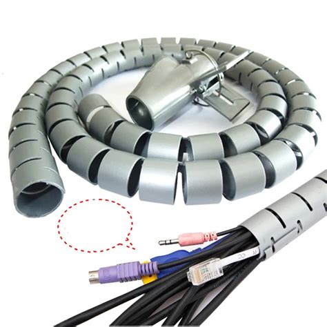 Buy New Cable Organizer Wire Holder Spiral Tube Cable