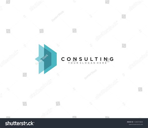 consulting logo template stock vector royalty