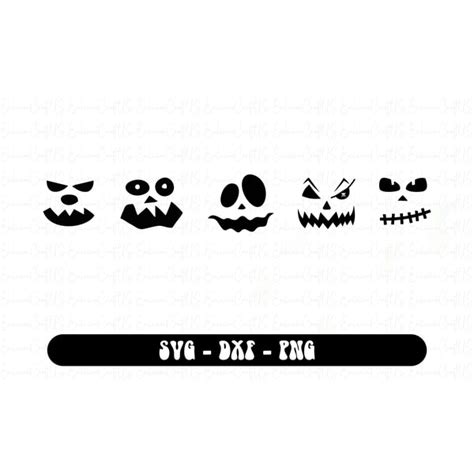 Bundle Pumpkin Face Svg Jack O Lantern Faces Svg Halloween Inspire Uplift