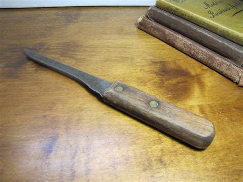 Vintage Wooden Handle Filet Knife Etsy