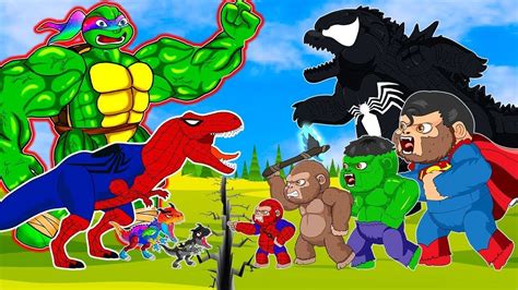 Rescue SUPERHERO HULK SPIDERMAN BLACK PANTHER 2 Flash Back From