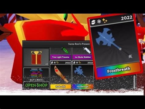 Got Frostbreath Opening Christmas Crates Roblox Survive The