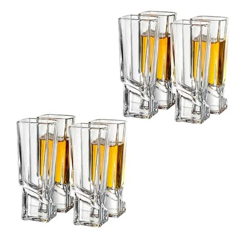 Joyjolt® Carre Square Heavy Base Crystal Shot Glasses 8ct Michaels